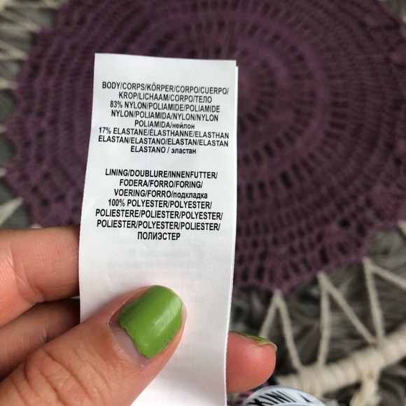 The Bikini Lab Pink And Blue Striped Swim Top - Picture 3 of 6